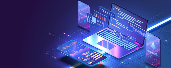 graphic of laptop, phone and tablet